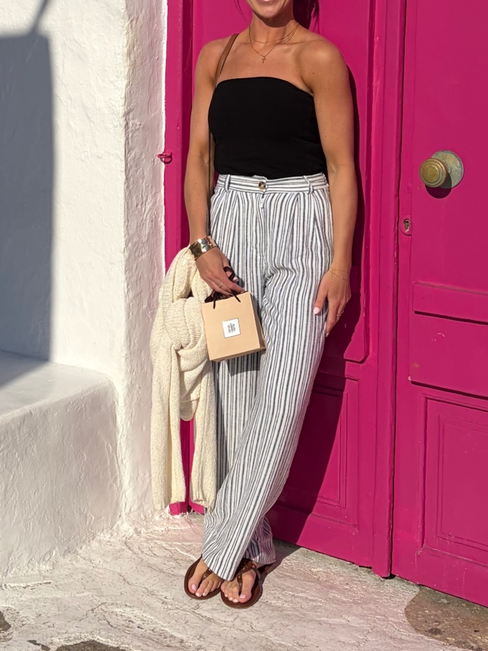 Abercrombie Sloan tailored linen pants
